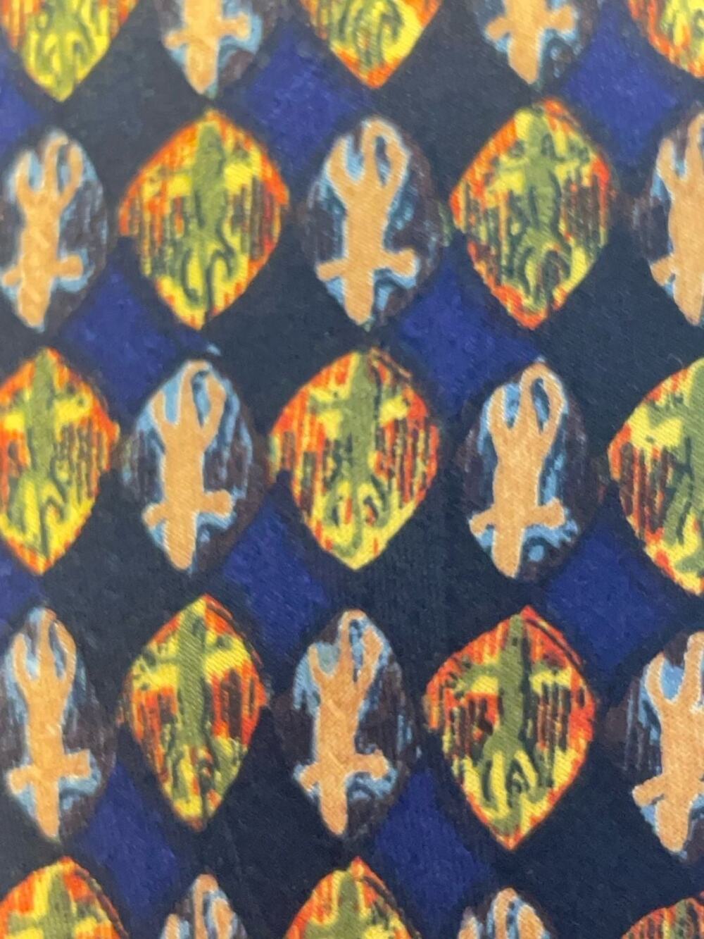 J. Garcia Collector's Edition 100% Silk Lizard Pattern Necktie